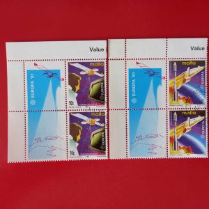 Malta CEPT 1991 - serie completa x2 - perechi verticale cu vignete