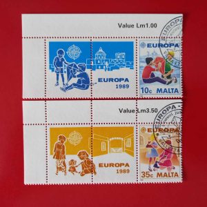 Malta CEPT 1989 - serie completa cu vignete