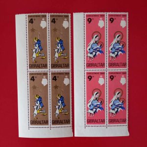 Gibraltar 1968 - serie completa MNH in blocuri de 4