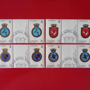 Gibraltar 1984 - serie completa x2 in blocuri cu tabs - stampile prima zi (Michel18euro)