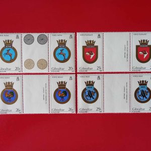 Gibraltar 1984 - serie completa MNH x2 in blocuri cu tabs (Michel18euro)