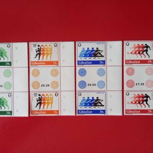 Gibraltar 1984 - serie completa MNH x2 in blocuri cu tabs