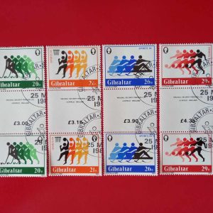 Gibraltar 1984 - serie completa x2 in blocuri cu tabs