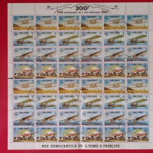 Sao Tome 1983 - coala aniversara 200 ani aviatie (Michel105,6euro)