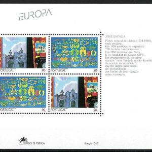 Portugalia CEPT 1993 - serie completa MNH in bloc (Michel8euro)