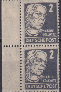 DDR 1952 - pereche verticala MNH (Michel13euro)