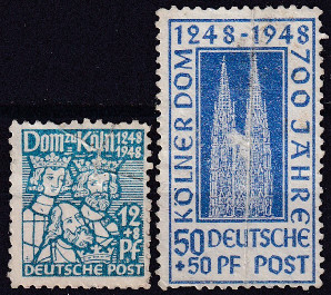 Germania 1948 - zona de ocupatie Britanica-Americana (Michel13euro)