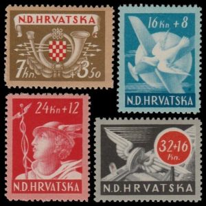 Croatia 1944 - serie completa MNH