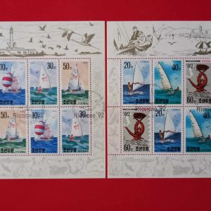 Coreea de Nord 1992 - serie completa x2 in blocuri