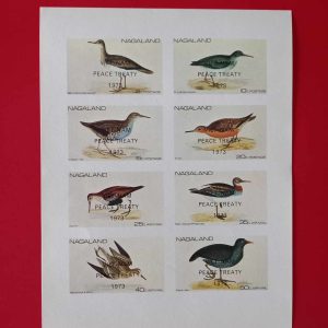 Nagaland (posta locala India) 1973 - serie completa MNH in bloc nedantelat - supratipare