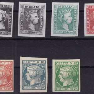 Spania 1850/1852 - replici (falsuri)