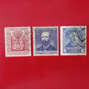 Chile 1953/1954/1955 - 3 serii intregi