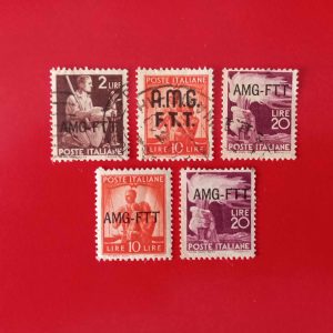 Trieste AMG-FTT (posta locala Italia) 1947 - supratipare