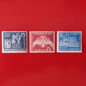Saarland 1957-1959 - 3 serii intregi MNH