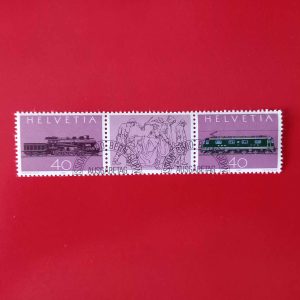 Elvetia 1982 - serie completa in straif cu vigneta