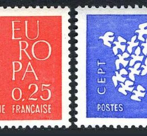 Franta CEPT 1961 - serie completa MNH