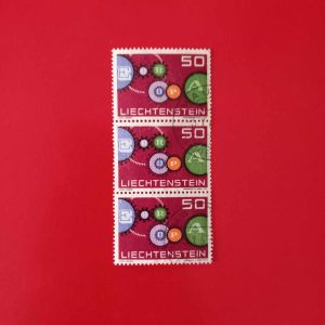 Liechtenstein CEPT 1961 - serie intreaga x3 - straif vertical