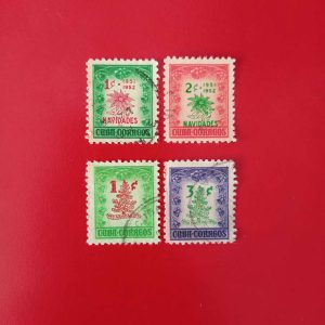 Cuba 1951/1952 - 2 serii complete - supratipare (Michel9euro)