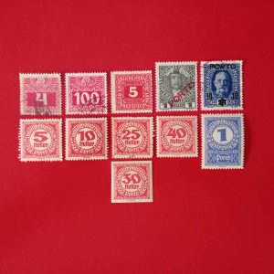 Austria 1908-1920 - lot marci porto