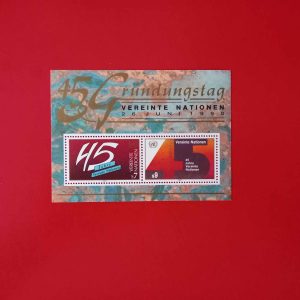 Natiunile Unite Viena 1990 - serie completa MNH in bloc